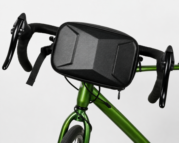 8 Large‑Capacity E‑Bike Head Tube Bag, Hard Shell Cycling Storage Pack
