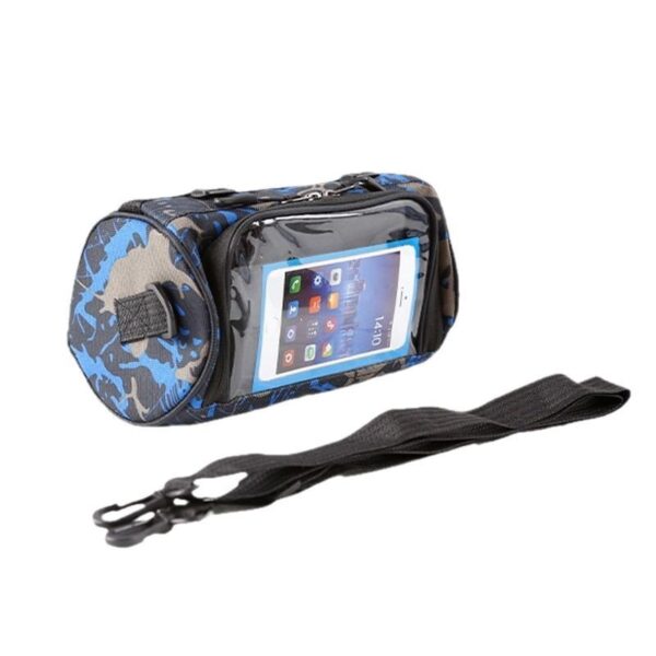 O1CN01020vOH1pt2X67Fbq0_!!2210126005417-0-cib Bike Handlebar Bag with Touch‑Screen Phone Pocket, Front Storage Pouch for Scooter