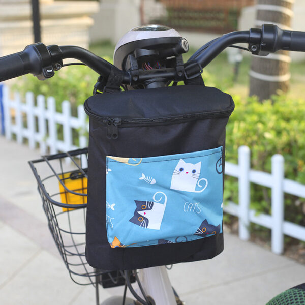O1CN01bFurzF1wZ4Ie0816N_!!2213228426321-0-cib Water‑Bucket‑Style Handlebar Hanging Pouch, Zippered E‑Scooter Organizer Bag