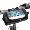 O1CN01dUpfY01pt2X67DX0G_!!2210126005417-0-cib Bike Handlebar Bag with Touch‑Screen Phone Pocket, Front Storage Pouch for Scooter
