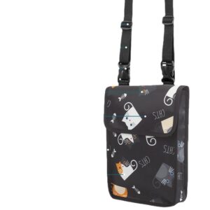 Bicycle Front Hanging Pouch, Cute Cat Pattern Handlebar Organizer Bag